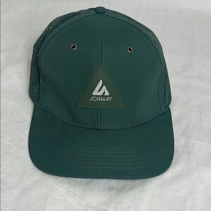 Schway Forest Green Six-Panel Hat with Curved Brim SnapBack Closure